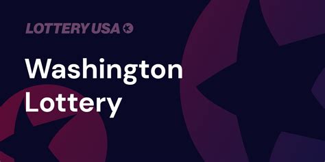 lotto washington numbers|Washington's Lottery.